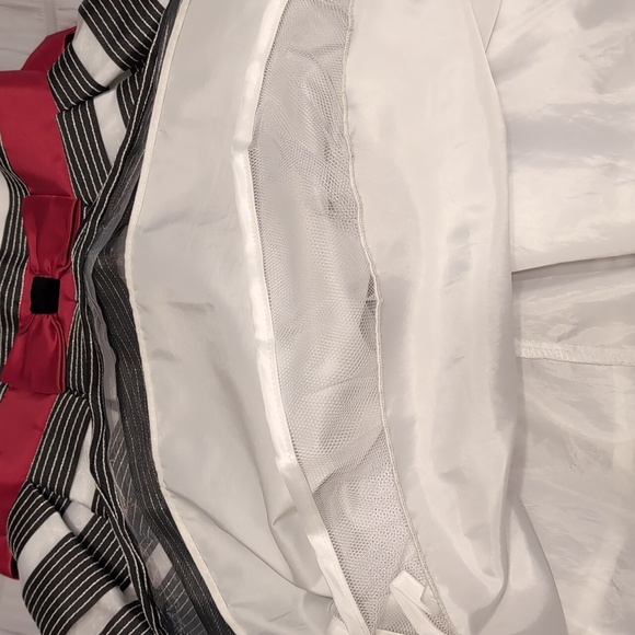 Formal Dress 4t White Black Red Belt Sash - Picture 5 of 12